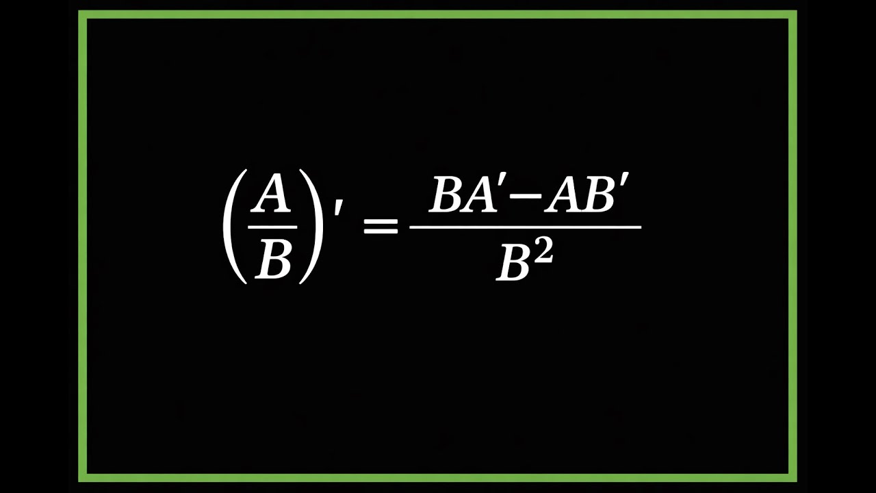 [Week 4: Practice] Tangent Lines, Slopes & the Quotient Rule