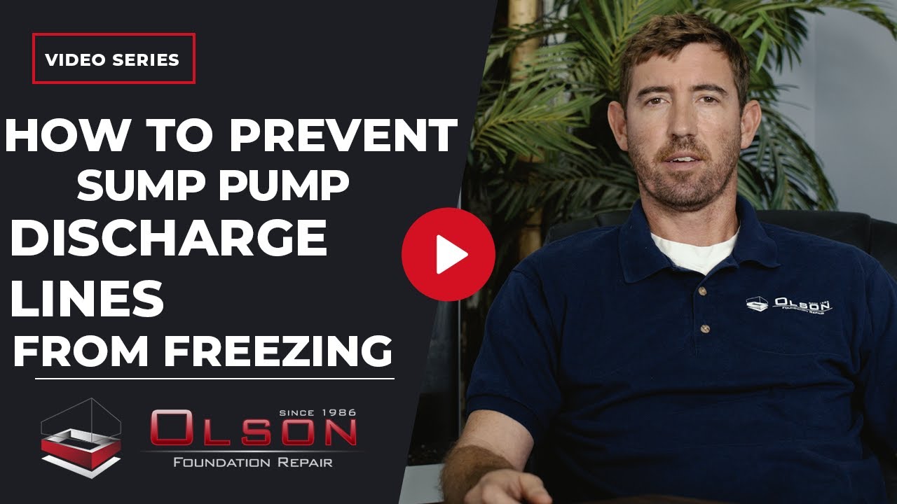 How To Prevent Sump Pump Discharge Lines From Freezing