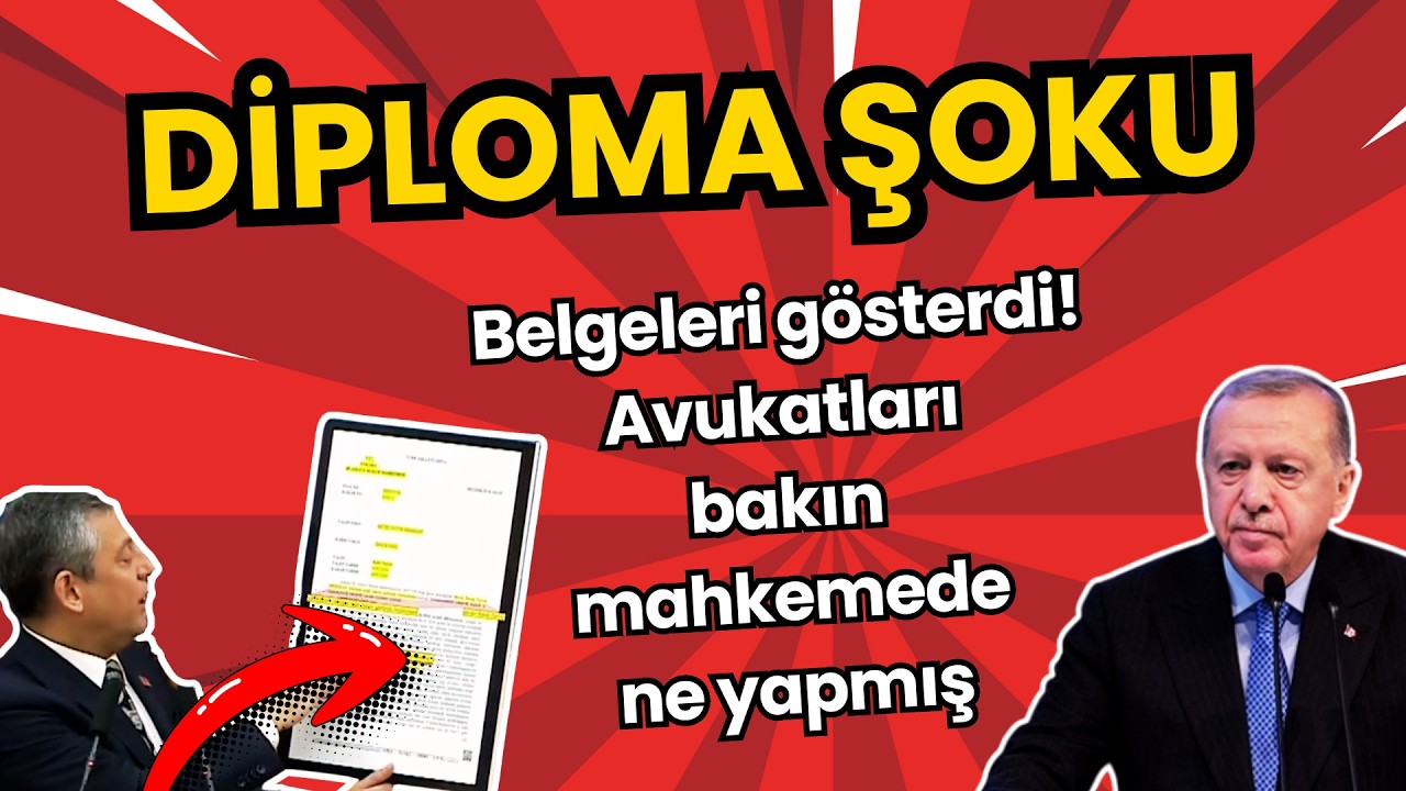 Erdoğan’ın Diploması ile İlgili Şok Gerçek! Özgür Özel Belgeleri Gösterdi