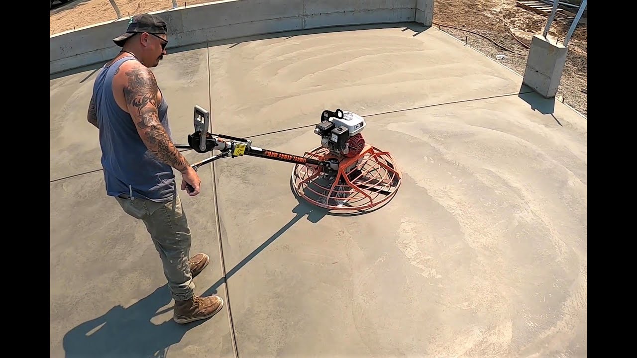 How To Pour And Finish A Garage Floor To A Mirror Shine
