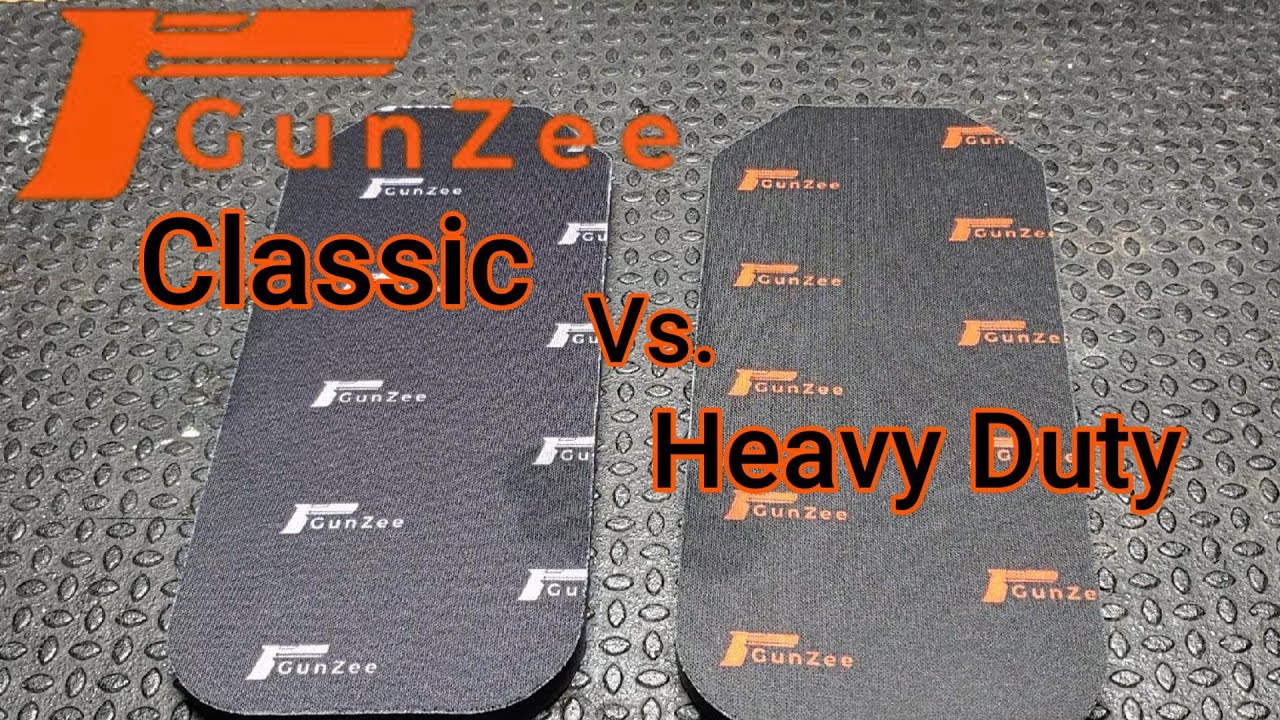 Gunzee Holster Pad: Classic vs. Heavy Duty.