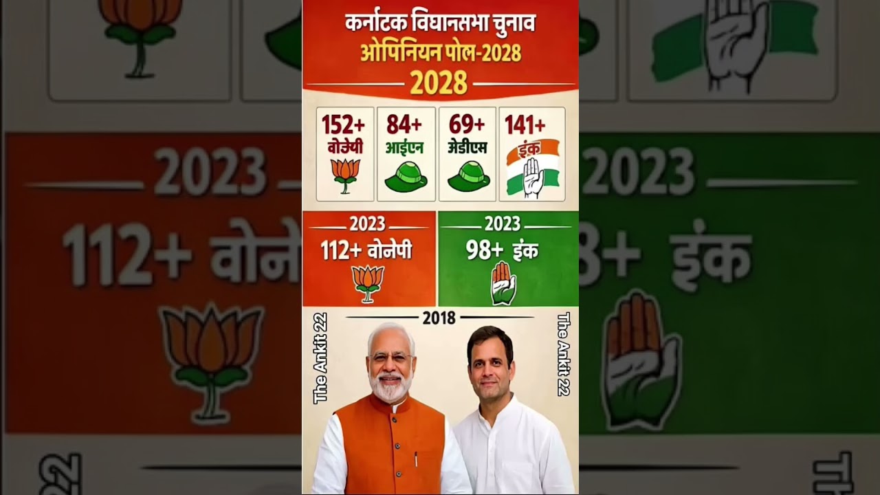 Karnataka Election 2026: Massive BJP Comeback? Opinion Poll Shocks INC!#Karnataka2026