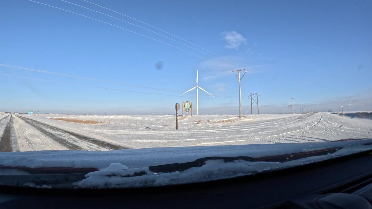 🌨️Winter!🚘We are Driving Through The Snow In Assiniboia Canada🇨🇦