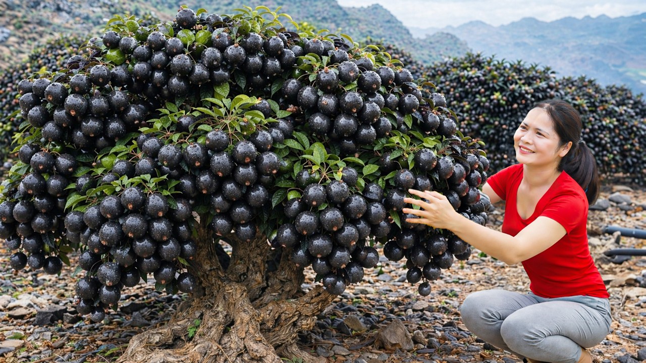 Harvesting Giant Wild Monk Fruit in Mountains &ndash; Natural Sweet Juice Sells Out Fast