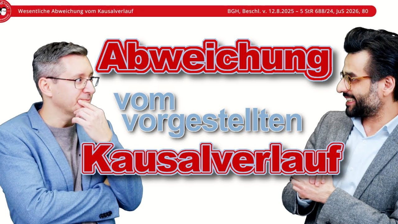 Abweichung vom vorgestellten Kausalverlauf