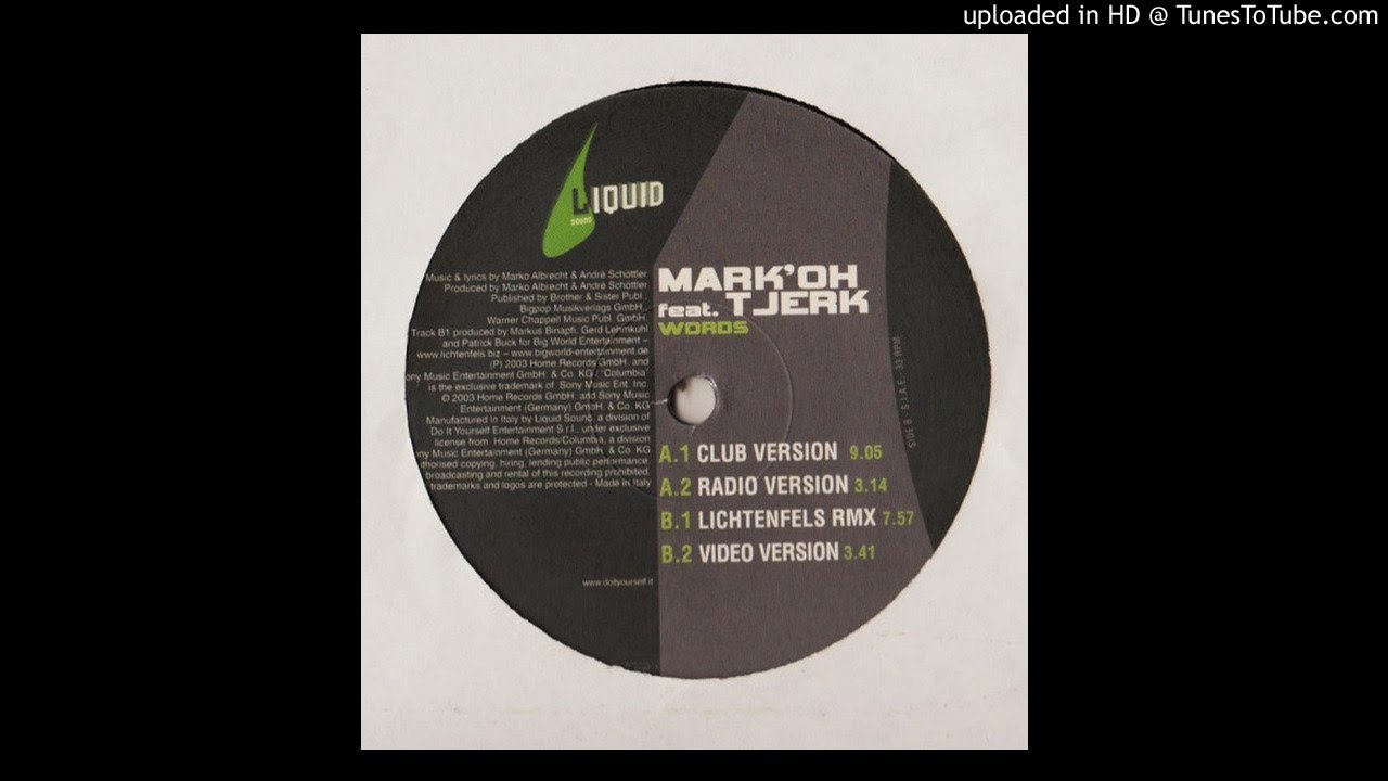 Mark Oh Feat.Tjerk - Words (Club Version)