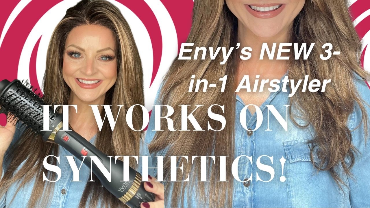 Revolutionize Your Wig Game! Envy’s 3-in-1 Airstyler Demo on Synthetic Wig | Sandy @i_be_wiggin