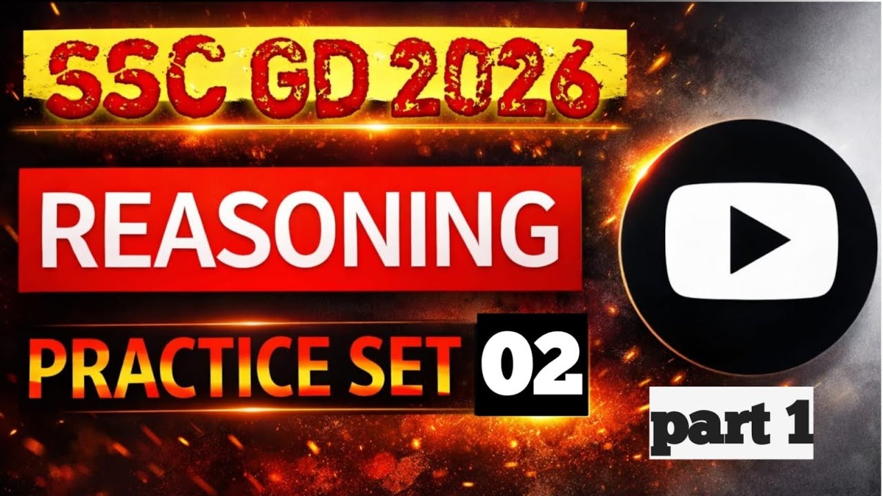 Ssc gd reasoning | reasoning ssc gd |SSC GD 2026 REASONING PRACTICE SET 02
