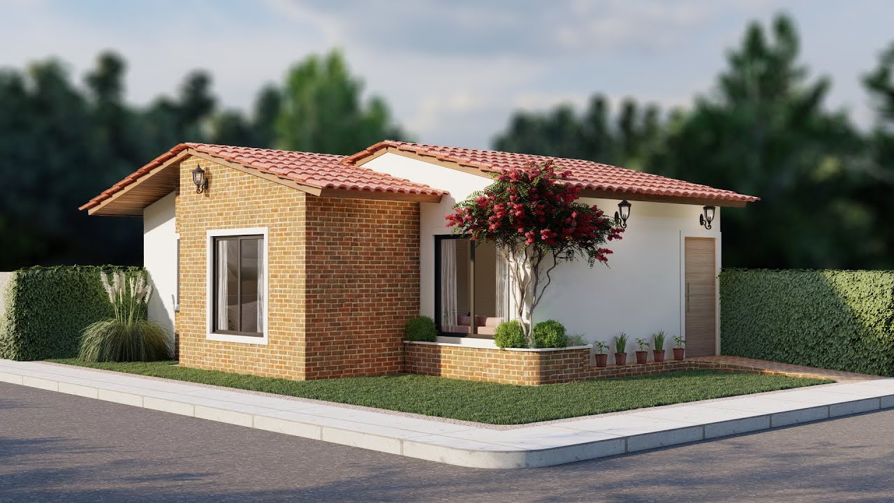 Casa pequeña de dos Dormitorios (50m²) - Sencilla y Bonita