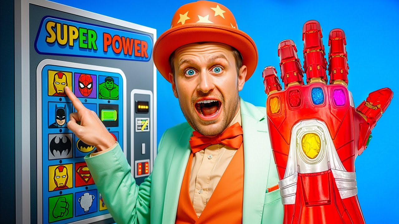 Iron Man And Superman Vending Machine! 🦸 A Super Hero Adventure For Kids