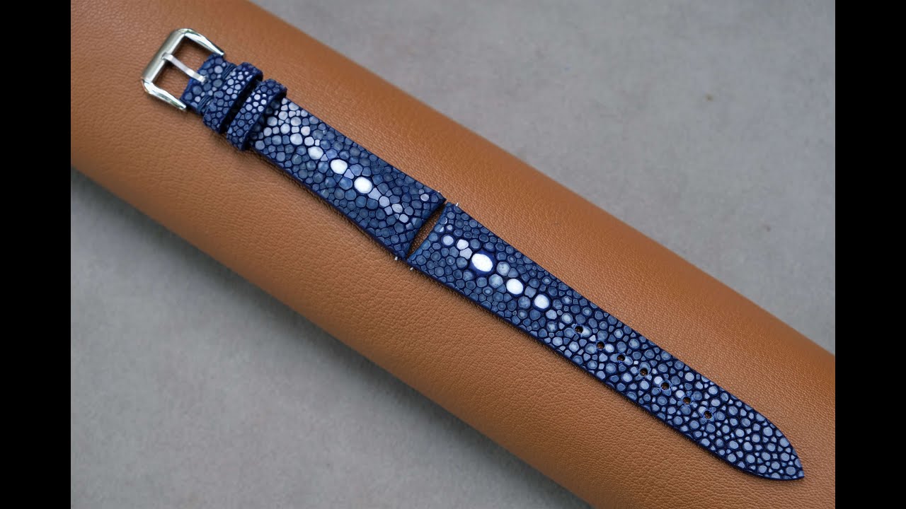 The Crafting Process of Curved-End Stingray Leather Watch Straps