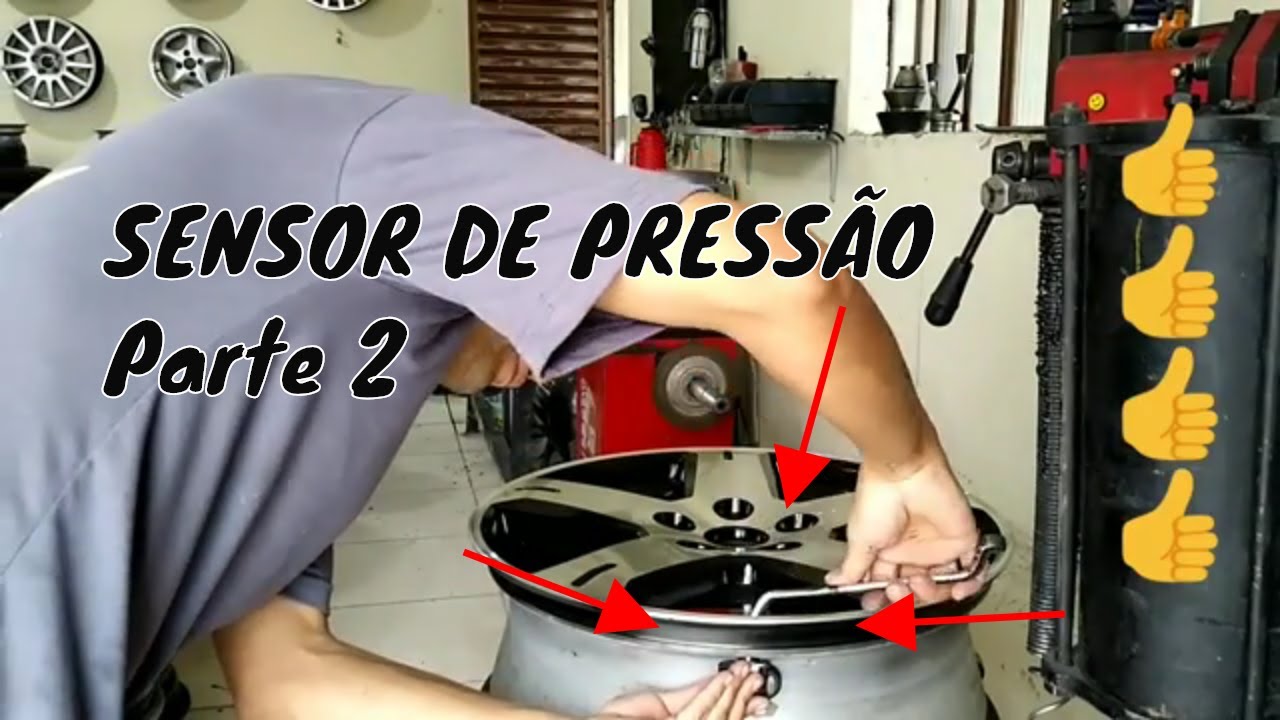 Como desmontar pneus com sensor de calibragem ,SENSOR DE PRESSÃO P:2