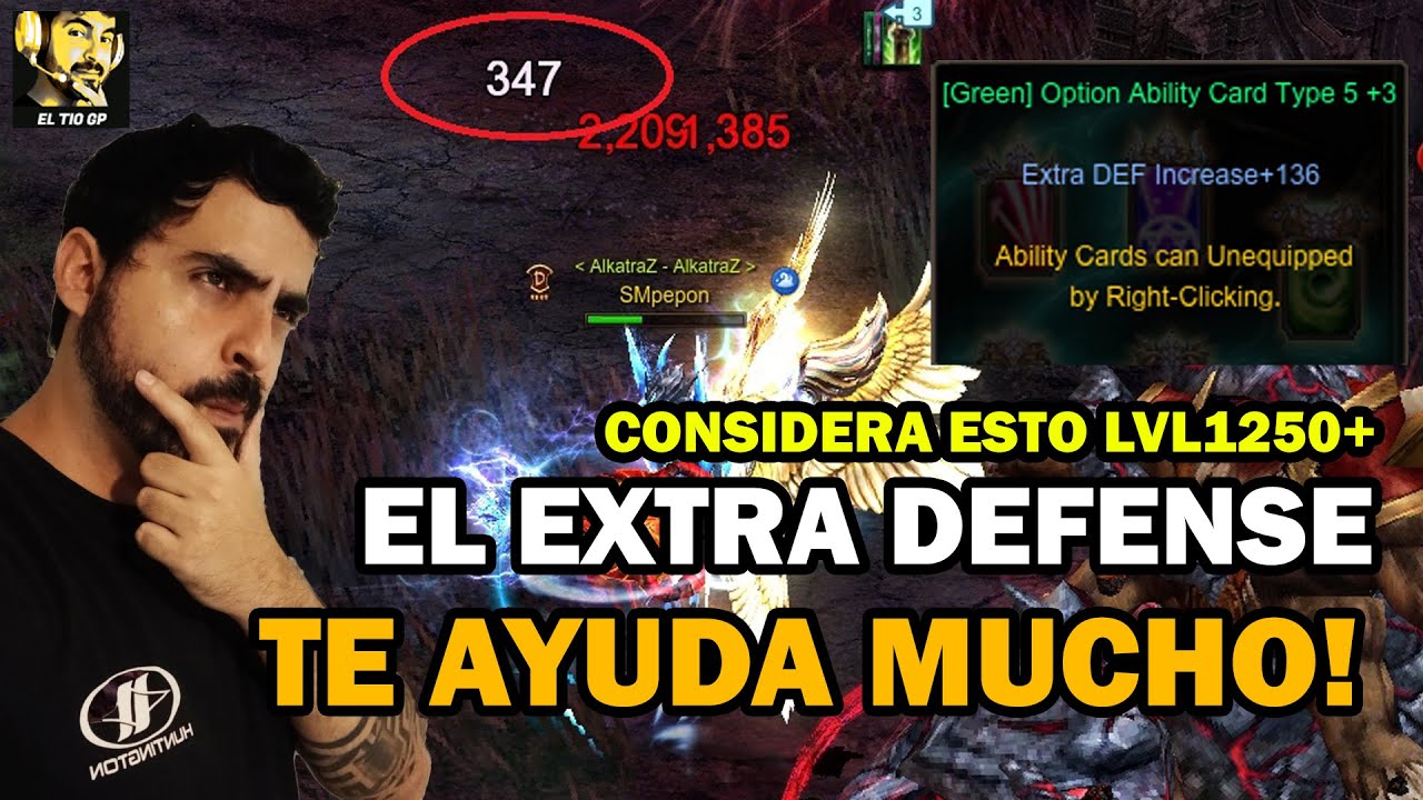 EXTRA DEFENSE MUY NECESARIO PARA MAPAS lvl1250🤔😱l Mu online S19.2.3