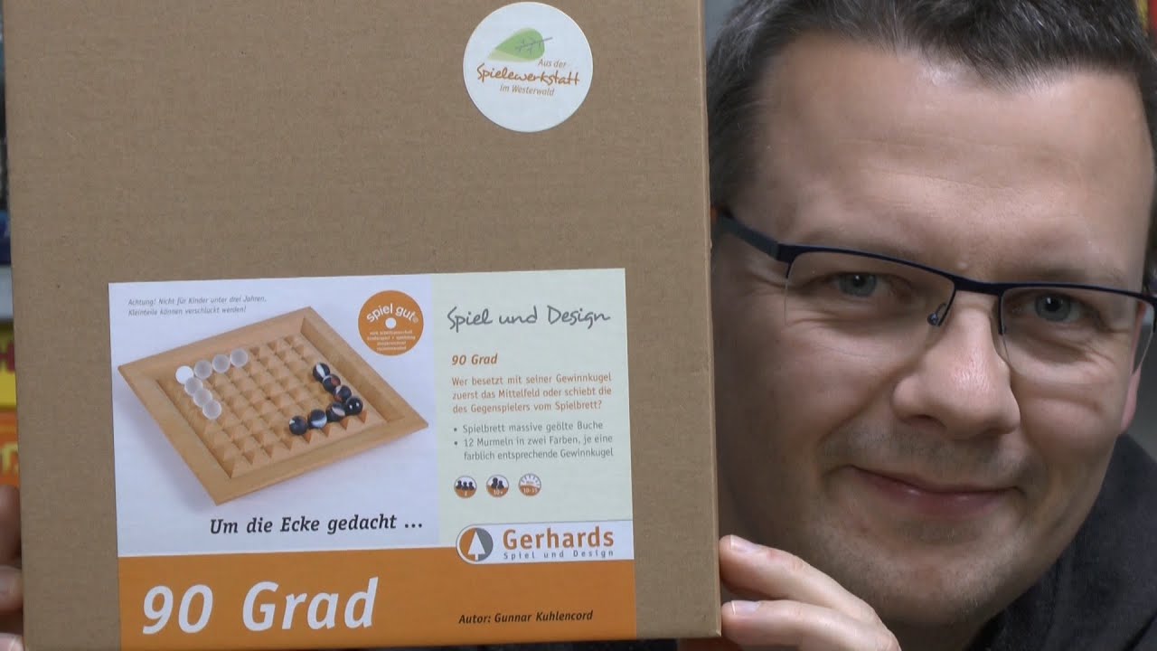 90 Grad (Gerhards Spiel & Design) Teil 1 - abstraktes hochwertiges Spiel für 2 Spieler ab 10 Jahre