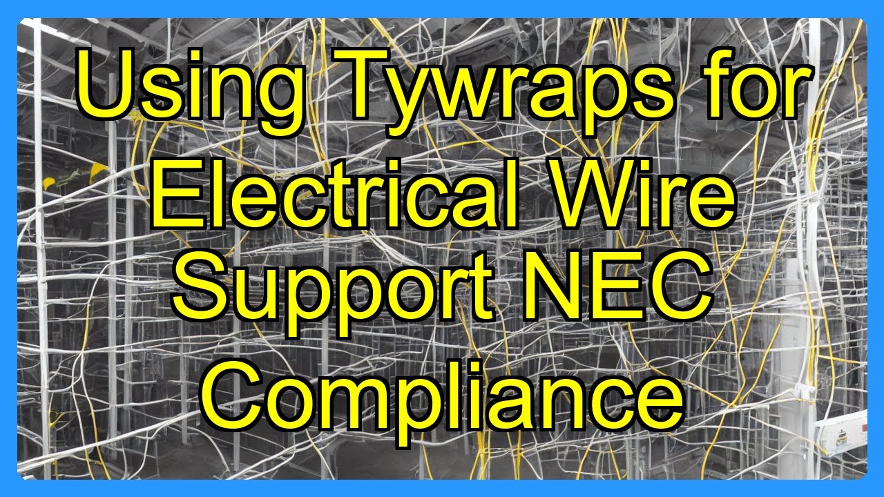 Using Tywraps for Electrical Wire Support NEC Compliance