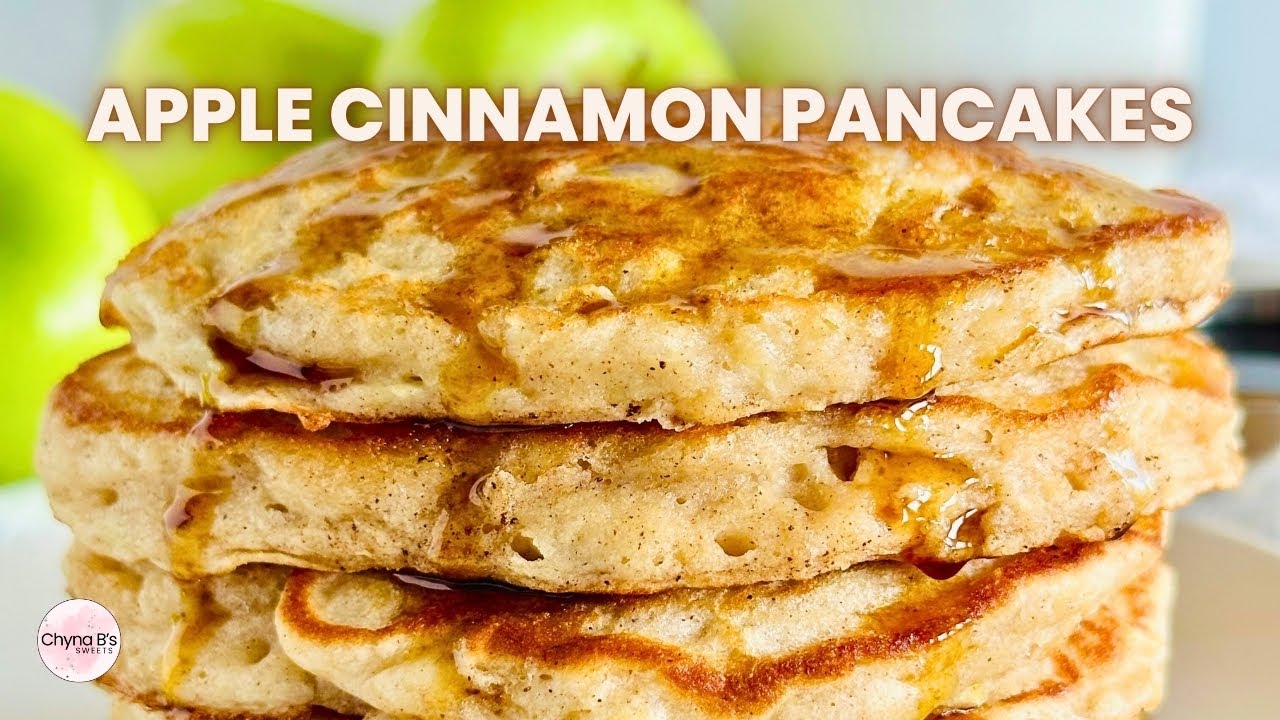 The Best Apple Cinnamon Pancakes | Easy Pancake Recipe | Kid-Friendly | Homemade Breakfast