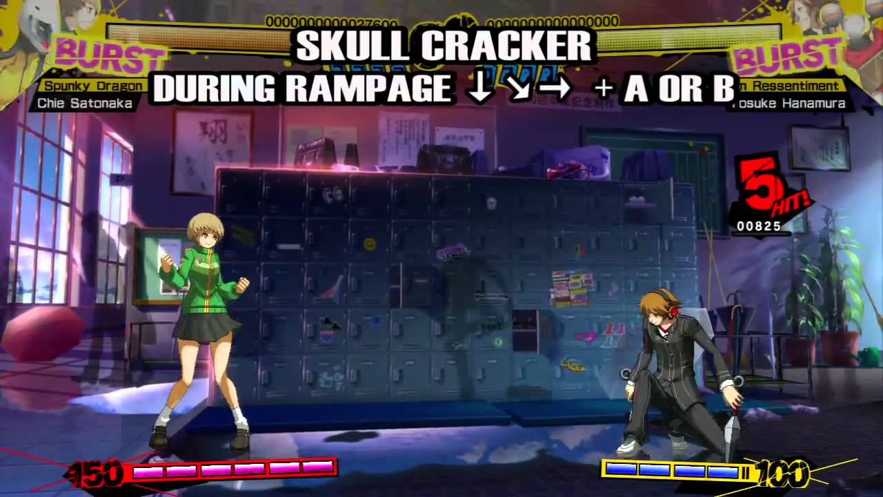 Persona 4 Arena- Chie Satonaka's Moves