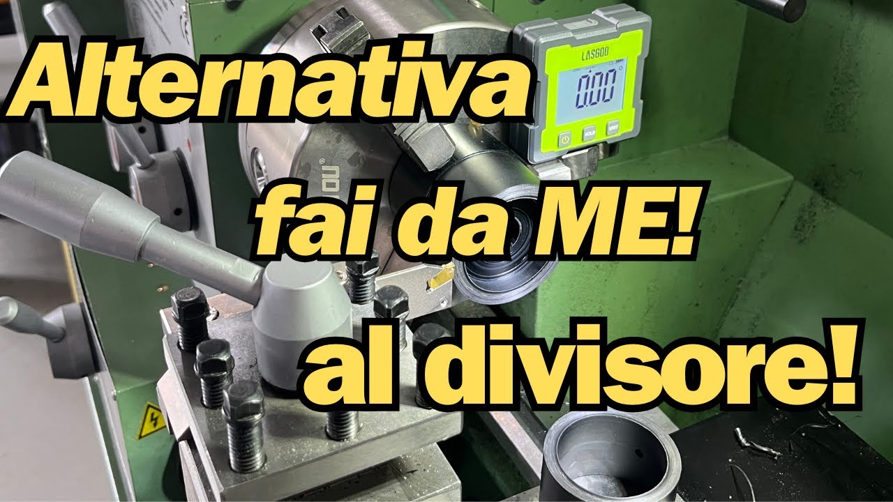 COME FORARE CON TORNIO A 120° SENZA DIVISORE-HOW TO DRILL WITH LATHE 120 DEGREE WITHOUT ROTARY TABLE