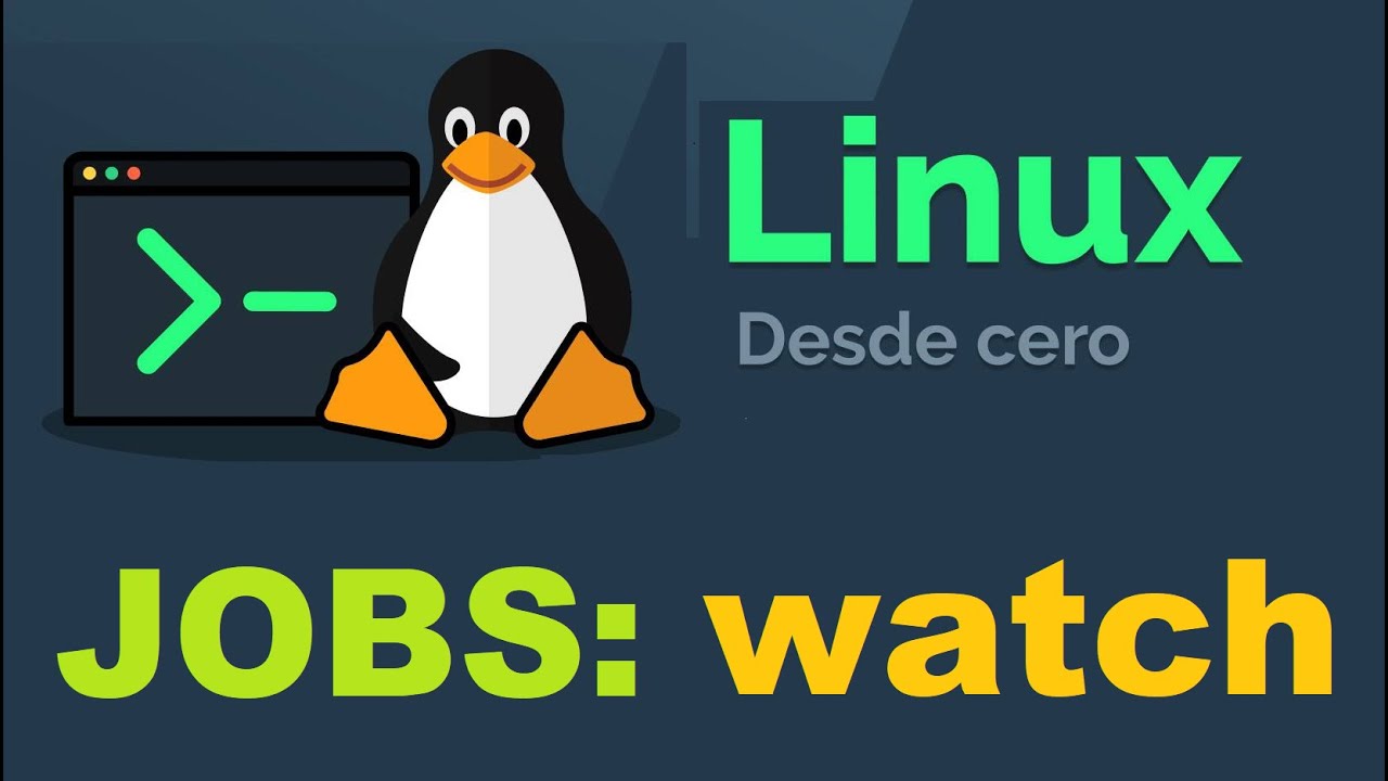 Curso de Linux desde cero para principiantes |  JOBS: WATCH, (video 37)