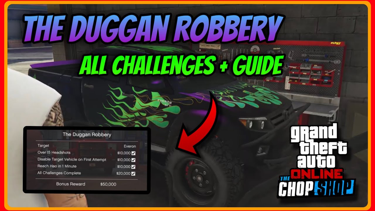 The Duggan Robbery | ALL CHALLENGES + GUIDE | GTA Online