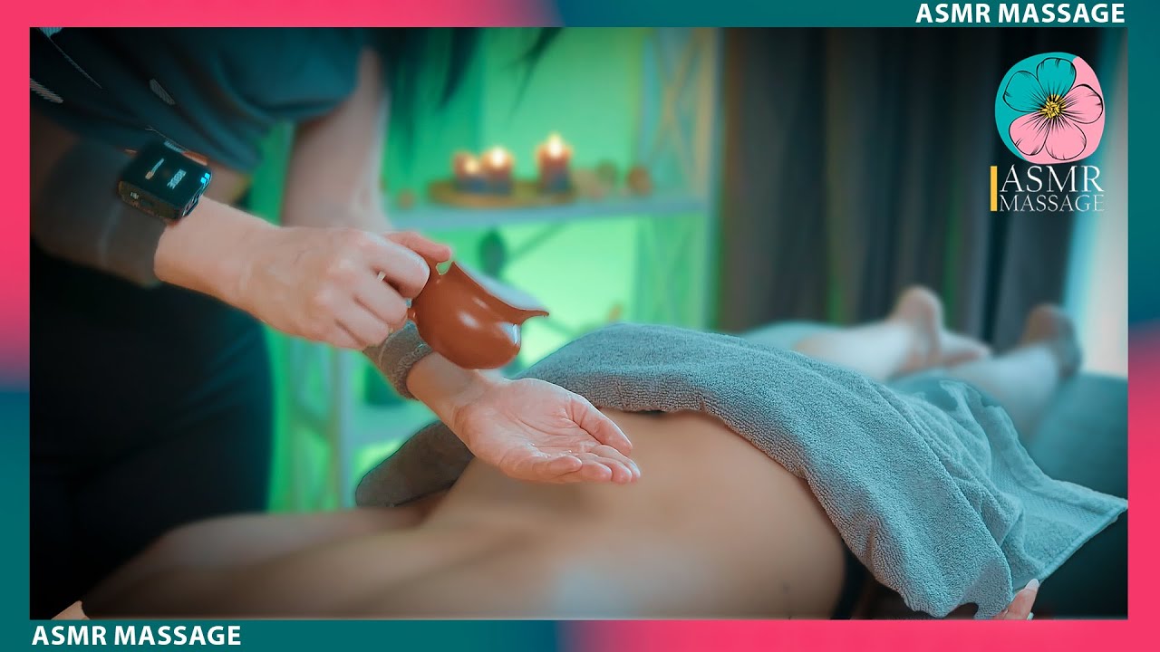 ASMR Back and Foot Massage on the Table by Anna😍