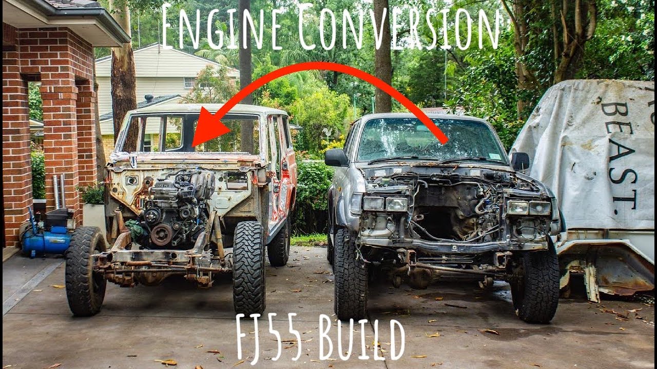 FJ55 Build 004 // Engine Conversion