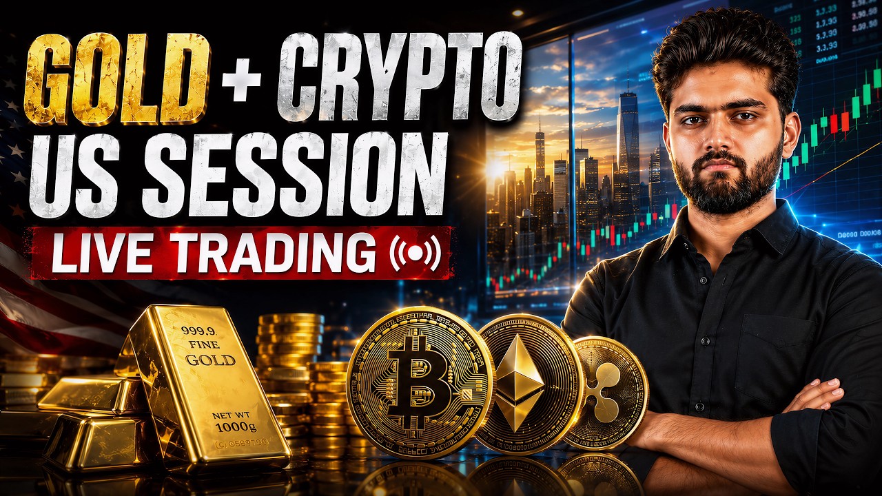 🔴 LIVE Gold/Xauusd  & Bitcoin Trading| Live Trap Trading | Young Trader Viraj 🎉