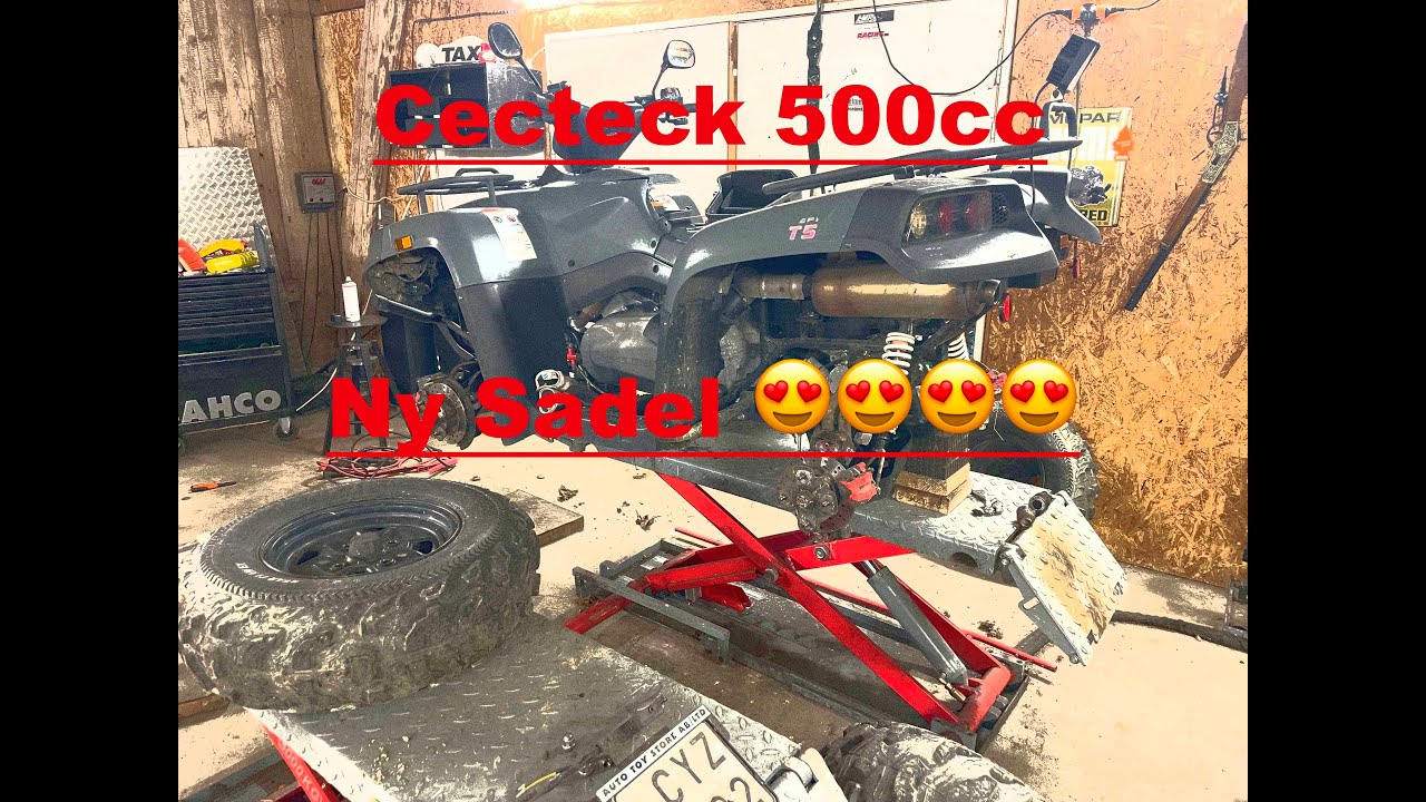 Tappat sadeln på ATV? Hur? Cectek 500 gladiator EFI