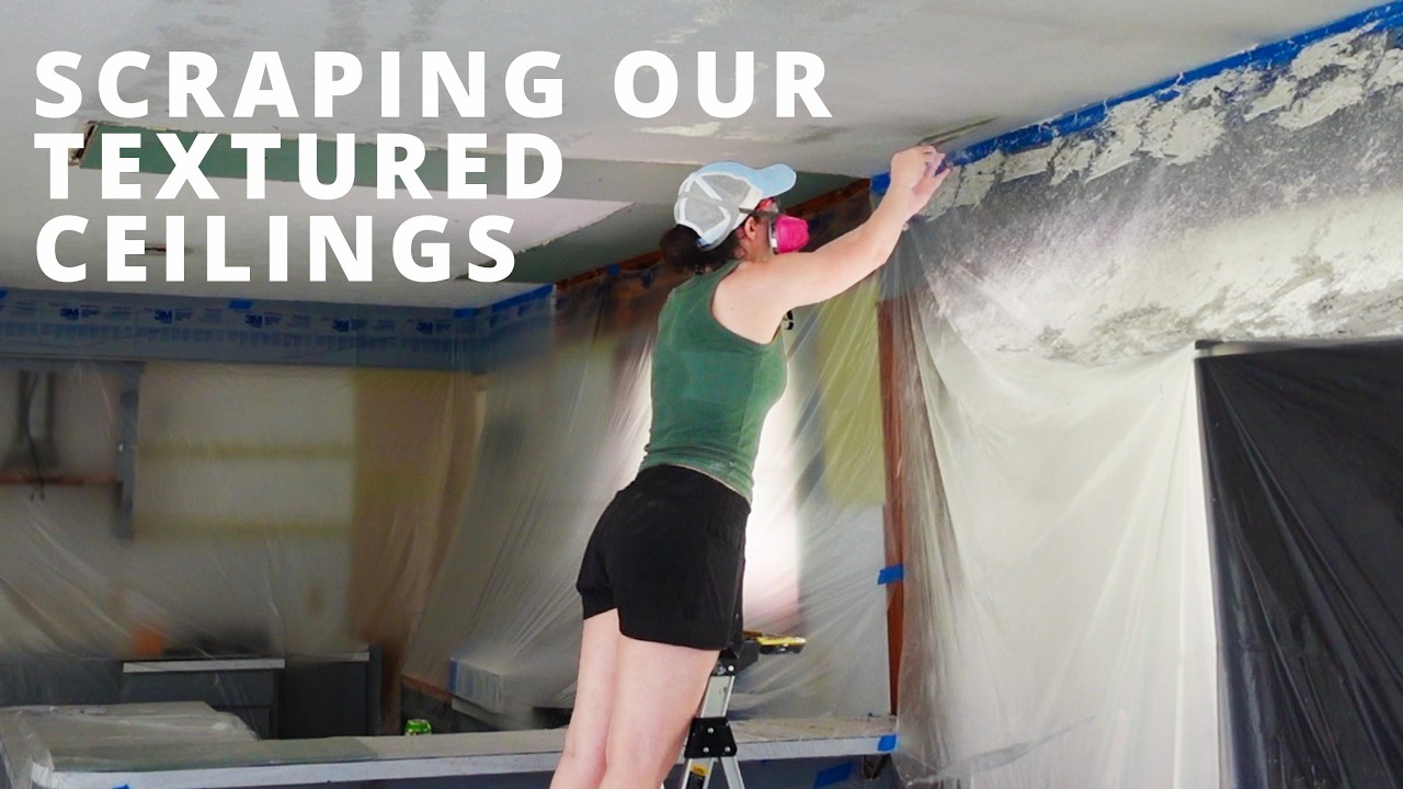 Ep 4: Scraping our textured ceilings