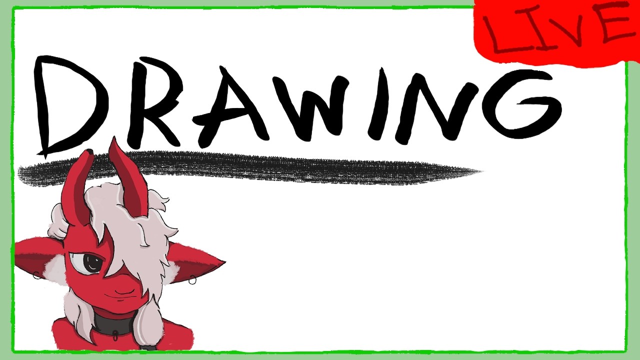 trying to do furry art for the first time🐾🔴Beginner Artist Learning how to do art again: furries 🔴