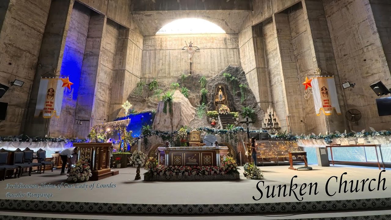 PAMPANGA's Best │ Archdiocesan Shrine of Our Lady of Lourdes - Bacolor (Sunken Church)