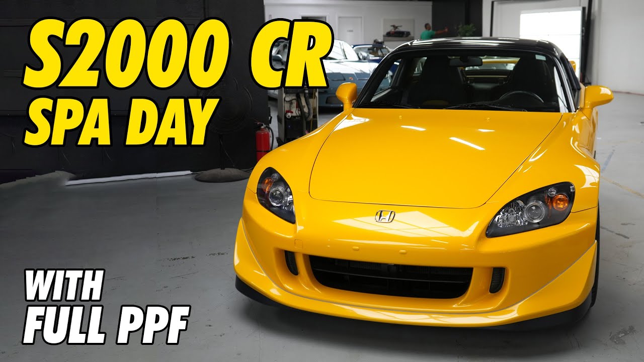 Honda S2000 CR: Wash, Paint Correction, Full PPF + Interior