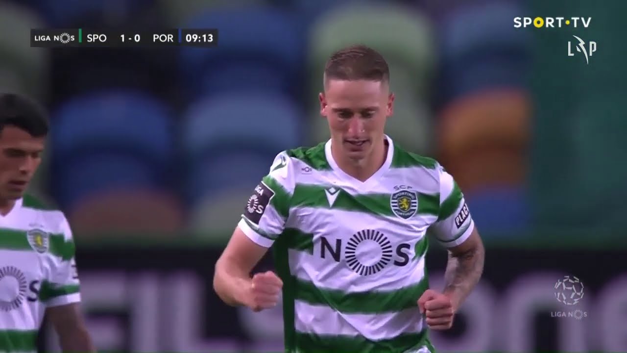 Goal | Golo Nuno Santos: Sporting (1)-0 FC Porto (Liga 20/21 #4)