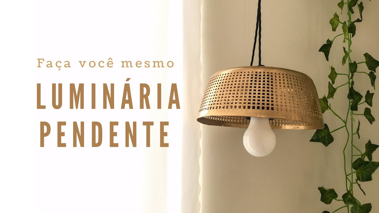 DIY: Luminária Pendente | Como fazer Luminária
