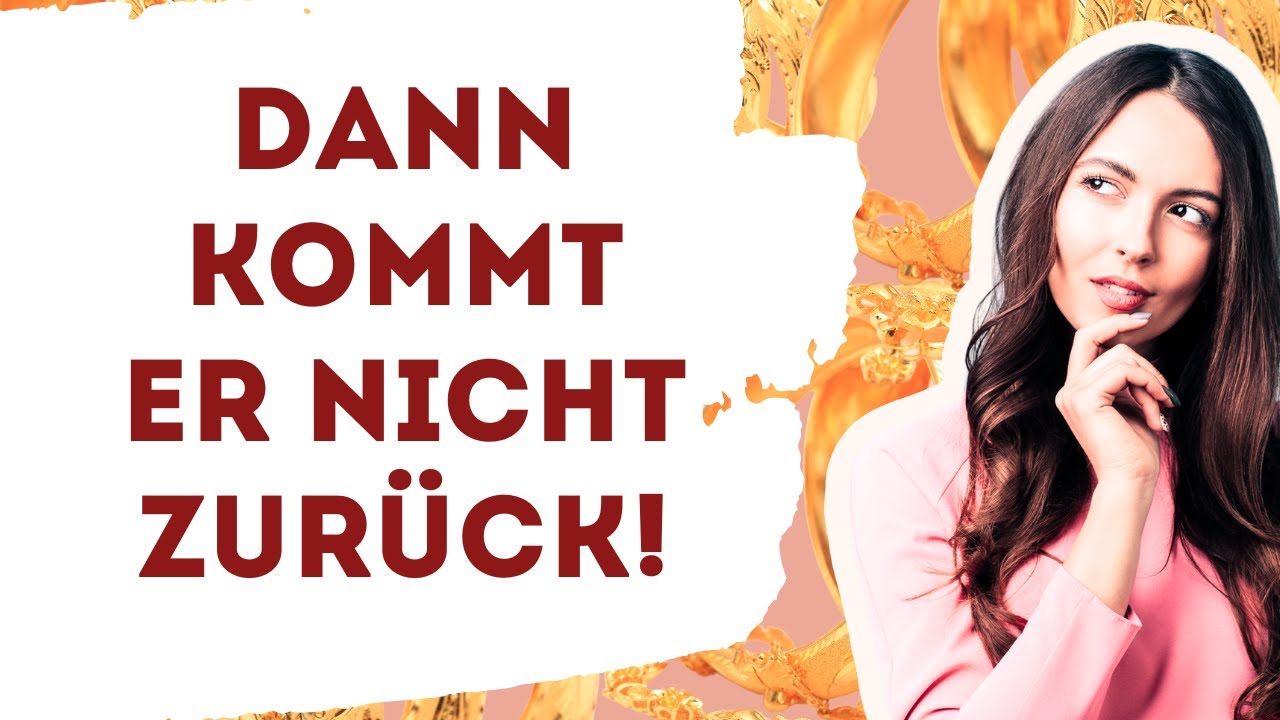Hast Du DAS zum Narzisst gesagt? Dann ist er tatsächlich endgültig weg und wird nie zurück kommen!