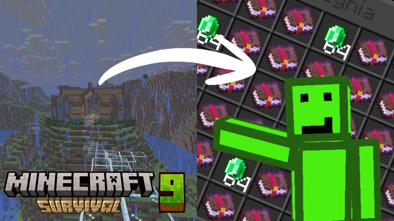 Zbudowałem bibliotekę z NAJLEPSZYMI ENCHANTAMI w Minecraft Survival!