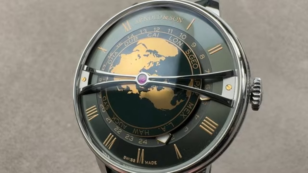 Обзор часов Arnold & Son Globetrotter Greenwich Green World Time 1WTBS.F01A.C1242S