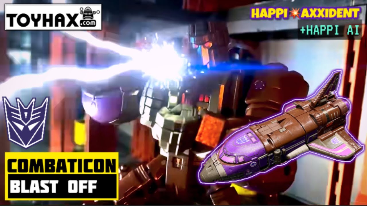 Transformers BLAST OFF Toy Review with TOYHAX Decals and AI Animations