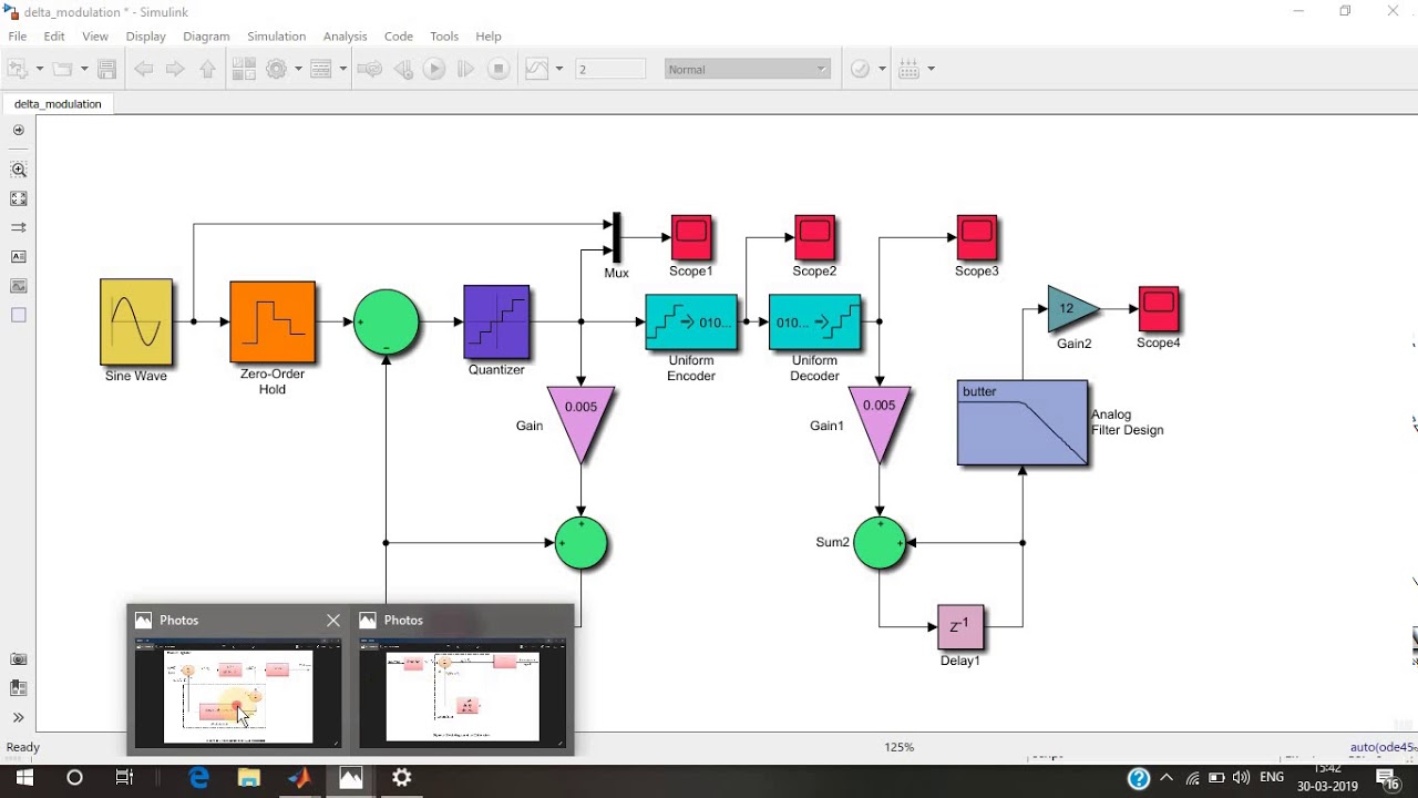 Дельта-модуляция с использованием MATLAB Simulink | Проект «Цифровая связь»