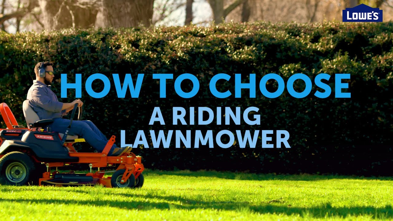 How to Choose a Riding Lawnmower