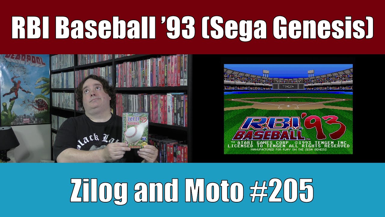 RBI Baseball '93 (Sega Genesis) - Zilog and Moto #205