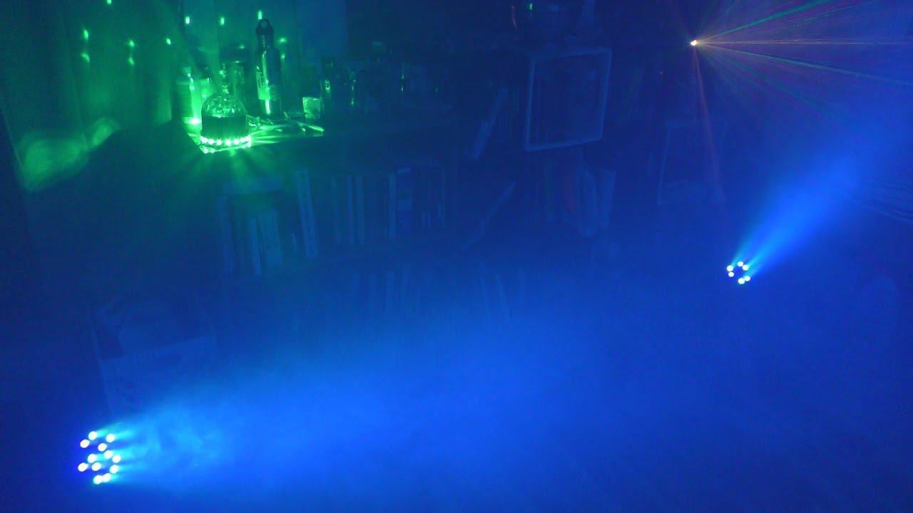(4K) How to turn your room into a dance party floor: Fog, LEDs, and lasers