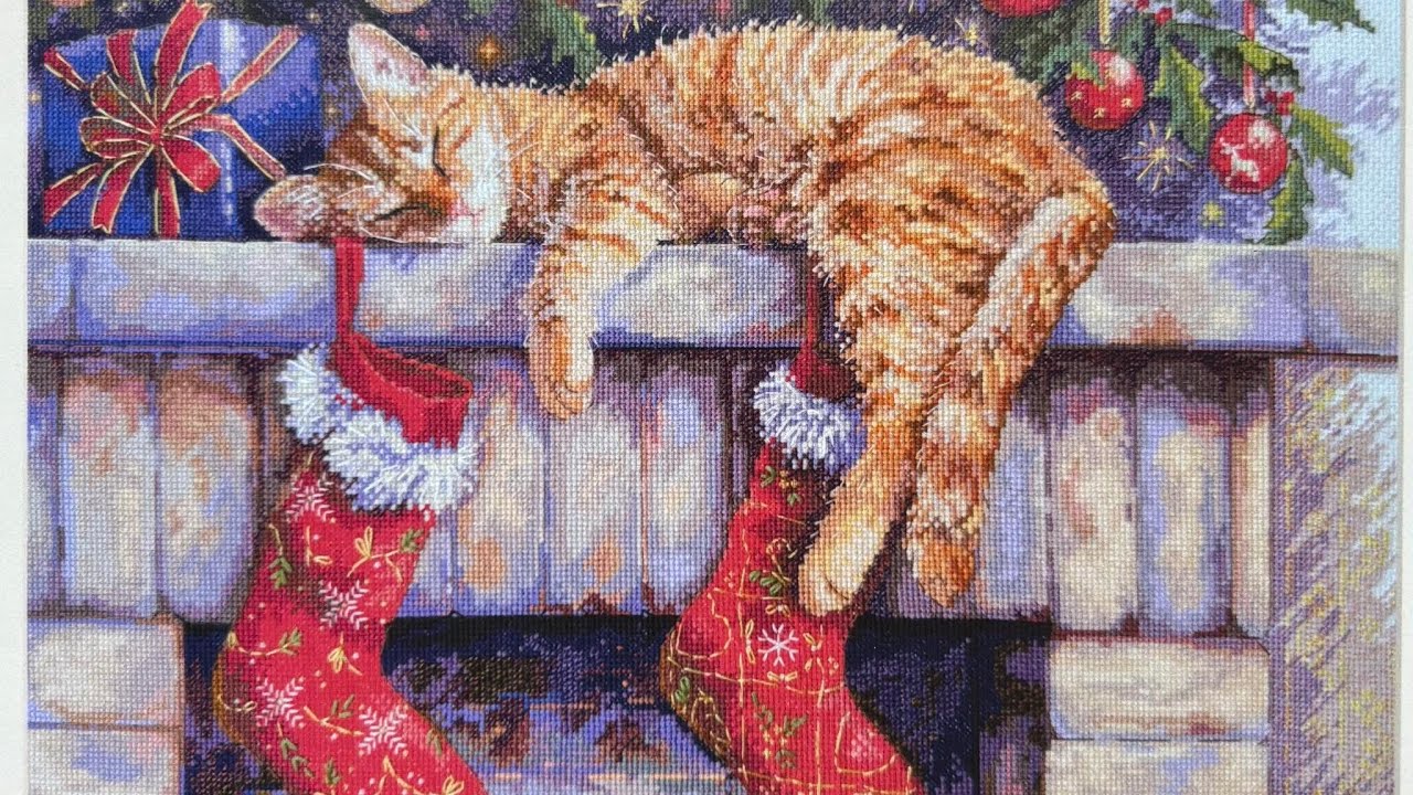 Stitch with me 28 Santa´s Helper #crossstitch #merejka