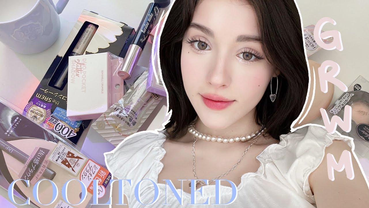 GRWM ❄️🫶🏻💙-  full face of new makeup from JAPAN!!