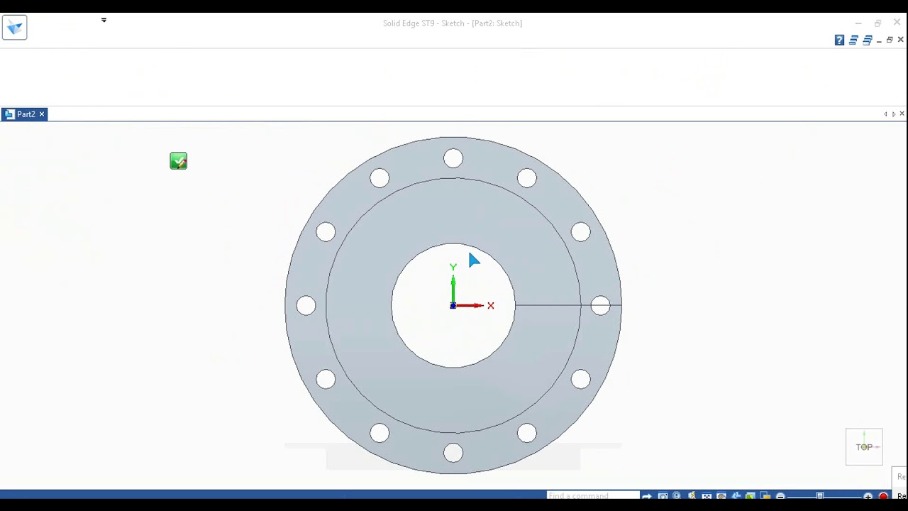 Solid Edge Flange modelling Tutorial