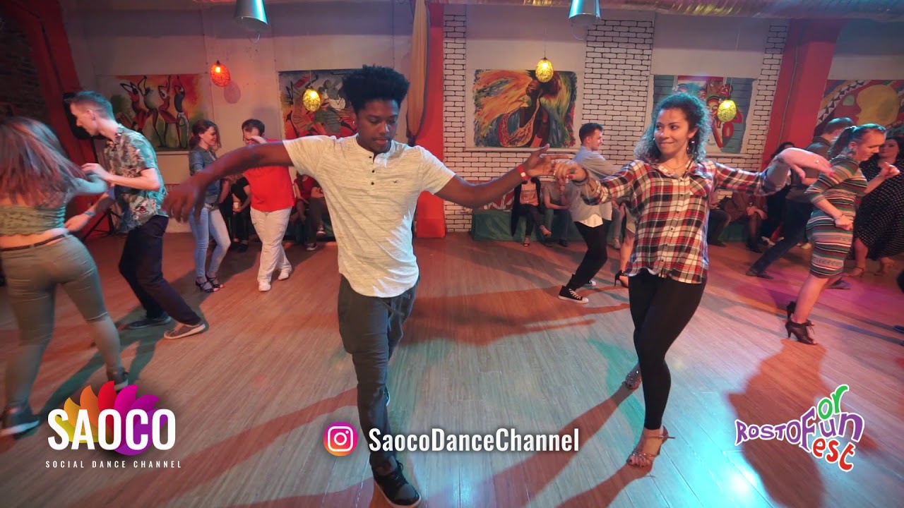 Falco Benalcazar and Maria Milyuchenko Salsa Dancing at Rostov For Fun Fest 2018, Mon 05.11.18 (SC)