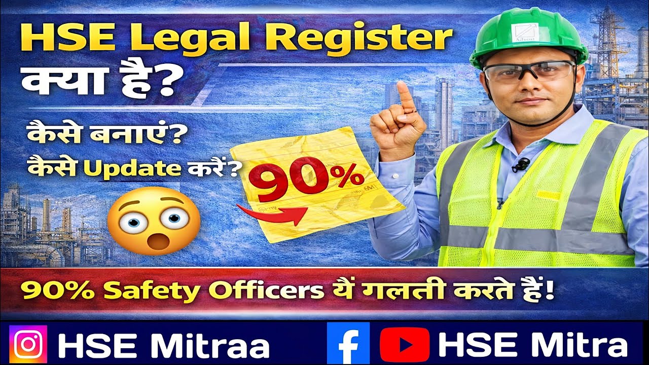 HSE Legal Register क्या है? | 90% Safety Officers ये गलती करते हैं! | How to Prepare & Maintain? 😱🔥