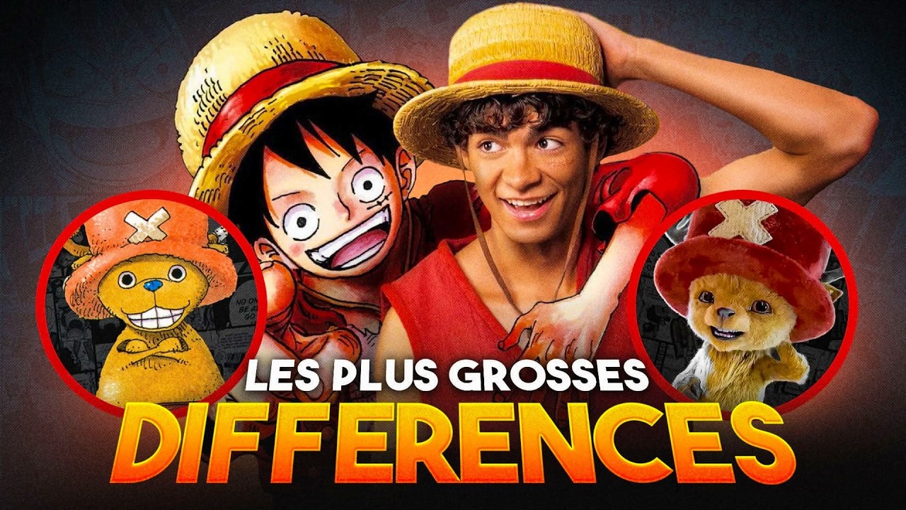 ALL THE DIFFERENCES between ONE PIECE and the LIVE ACTION!