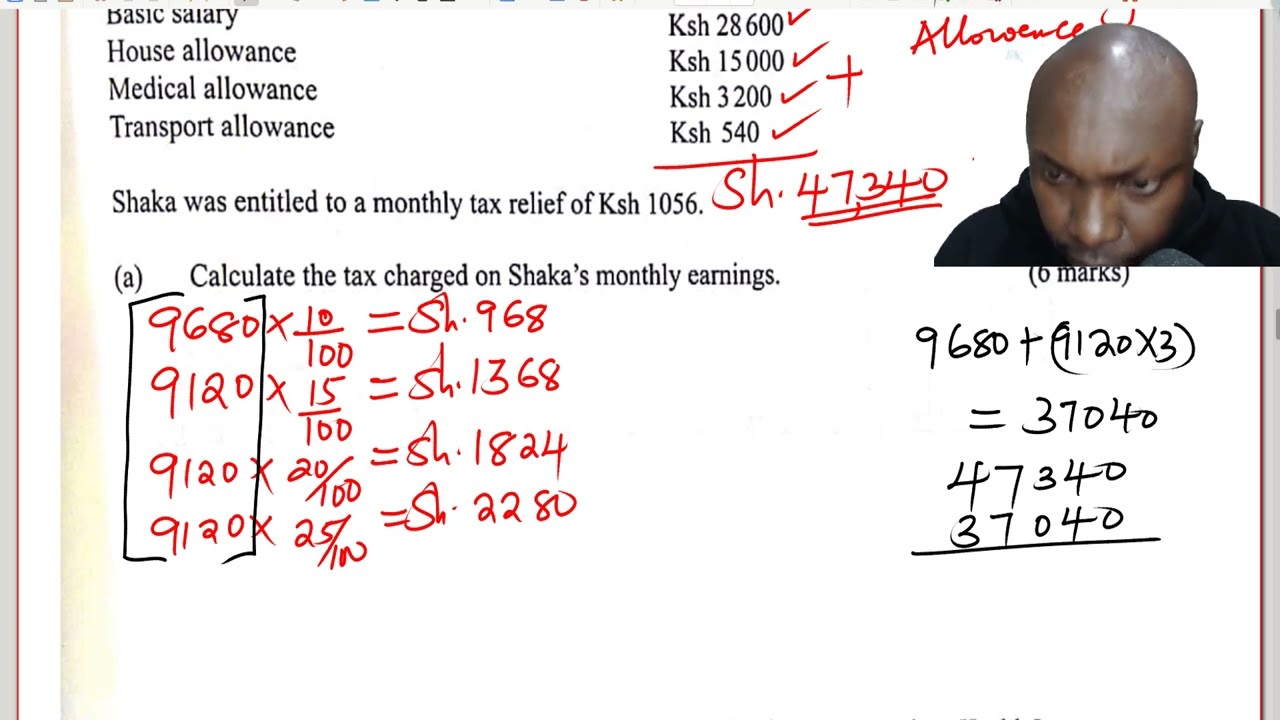 INCOME TAX | KCSE 2017 PP2