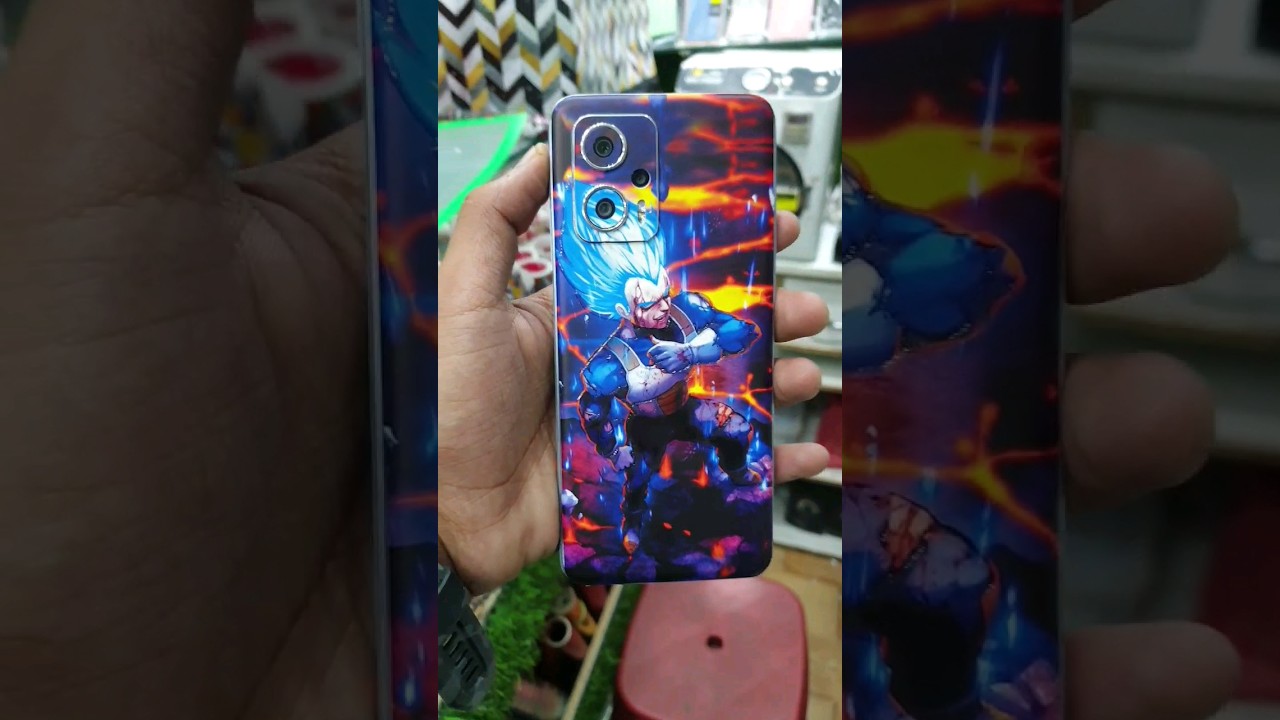 ANIME👽😍MOBILE SKIN MACHINE CUTTING 😍🤟#skin #anime